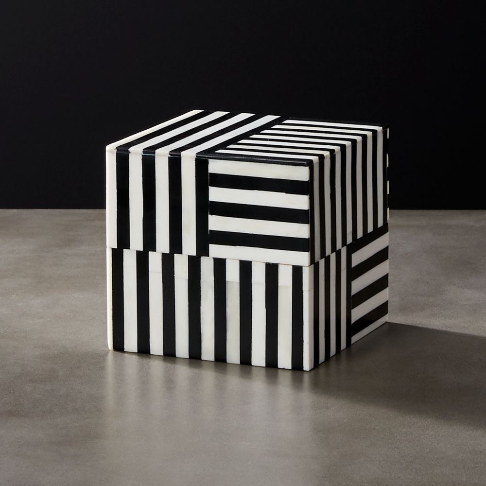 CB2 Taylor bone square box 4x4x4